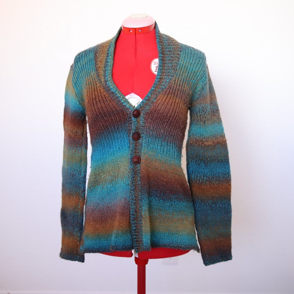 Wool hand knit cardigan